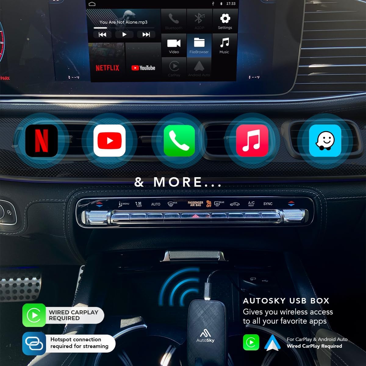 CarStream™ AI Box – Convert Your Car Screen Into a Smart TV