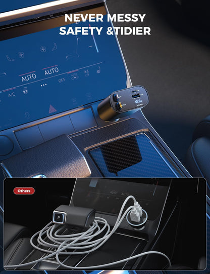 Retractable Car Charger 4 in 1