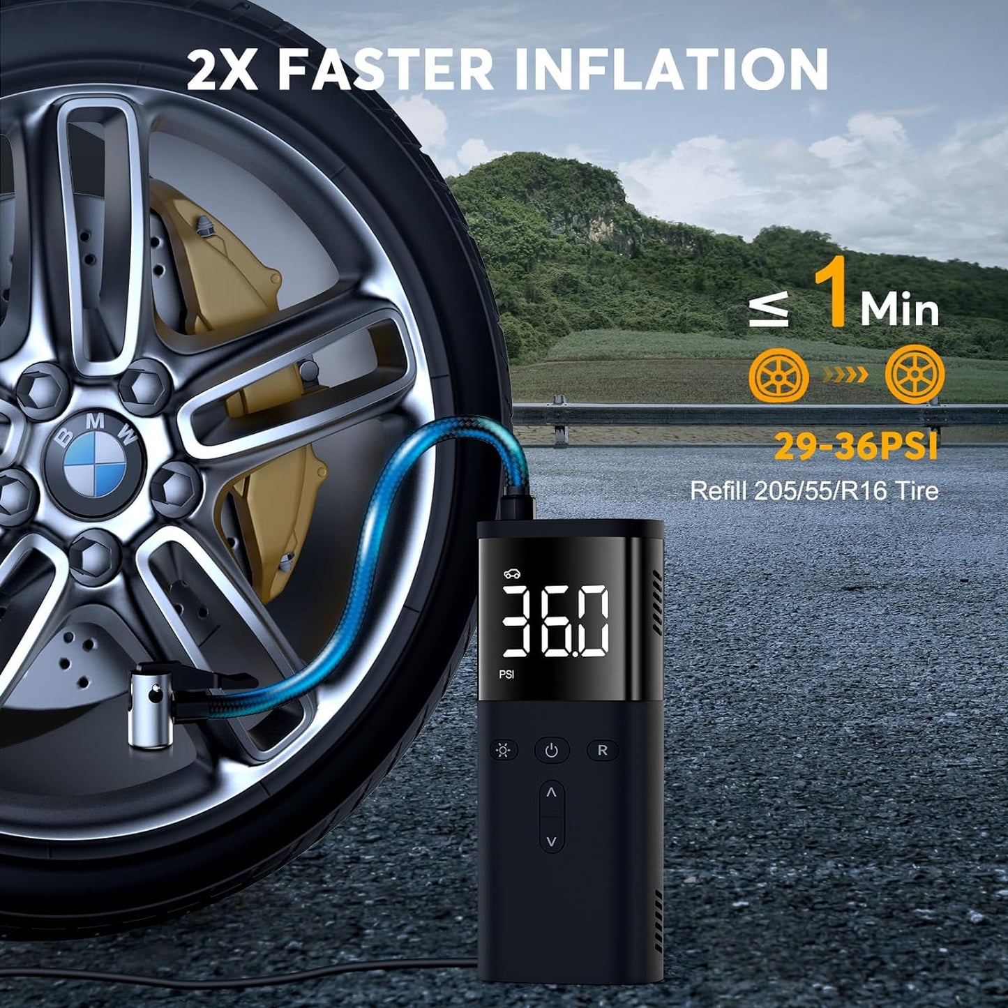Tire Inflator Portable Air Compressor